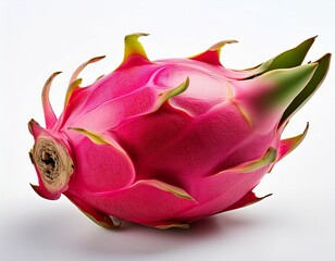 a dragon fruit isolated on white background