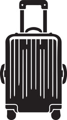 Rimowa Luggage silhouette vector art illustration. Rimowa Luggage vector icon.