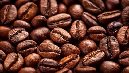Obraz premium a close up of coffee beans with a grainy texture