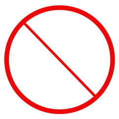 pictogramme interdit sur fond transparent