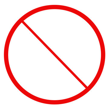 pictogramme interdit sur fond transparent