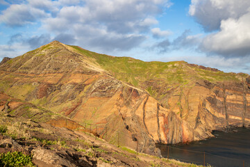 dramatic coastline with rocks of Madeira, Portugal