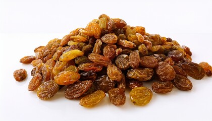Obraz premium fresh raw organic raisin on white isolated on clear background and white background fresh and organic concept for health ai generative