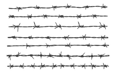 Barbed wire silhouette, Barbed wire svg, Barbed wire clipart, Barbed wire drawing, Barbed wire vector bundle.