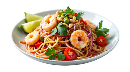 Delicious Shrimp Pasta with Spicy Sauce, Perfect for a Restaurant Menu