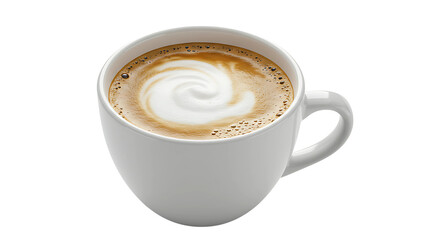 Fototapeta premium Coffee Cup with Cappuccino isolated on transparent background