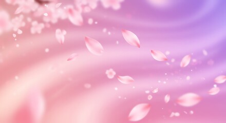 Falling petals abstract background design spring