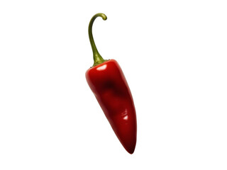 Red chili pepper, white isolate background