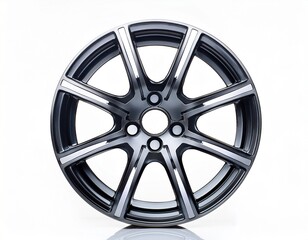 car metal disc rims isolated on a white background