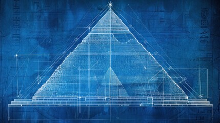 Ancient Egyptian Pyramid Blueprint