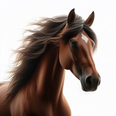 Horse 2026. A horse with flowing hair running across a dusty surface, creating a cloud of dust behind it. The horse's mane is long and flowing, and its legs lift the ground as it moves.