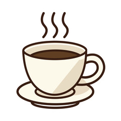 Coffee cup icon, tea cup logo, symbols vector illustration silhouette image template.eps 10.