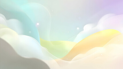 background with soft gradients and random shapes