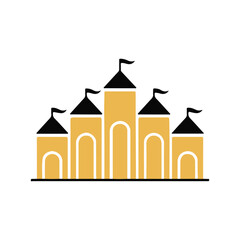 Fototapeta premium Sand Castle Logo 