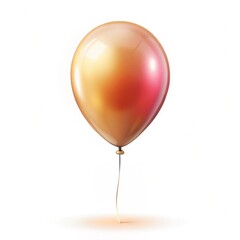 red balloon isolated on white background