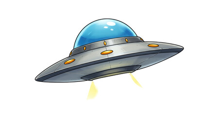 Isolated Flying Saucer © Jonas