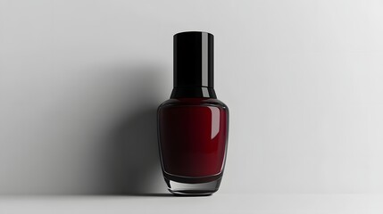 Nail polish bottle mockup with glossy finish