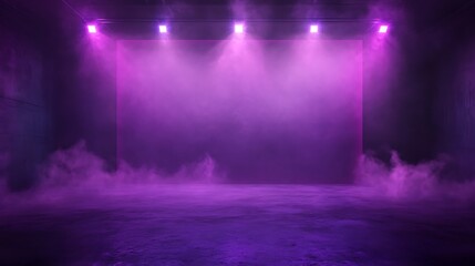 Stage lights with smoke, Stage Spotlight on a Stage, Stage Background