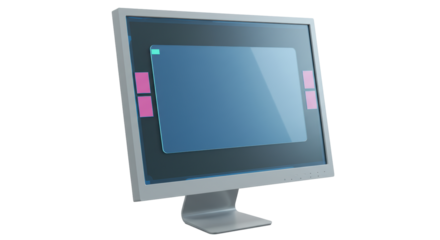 Isolated Graphic Design Display