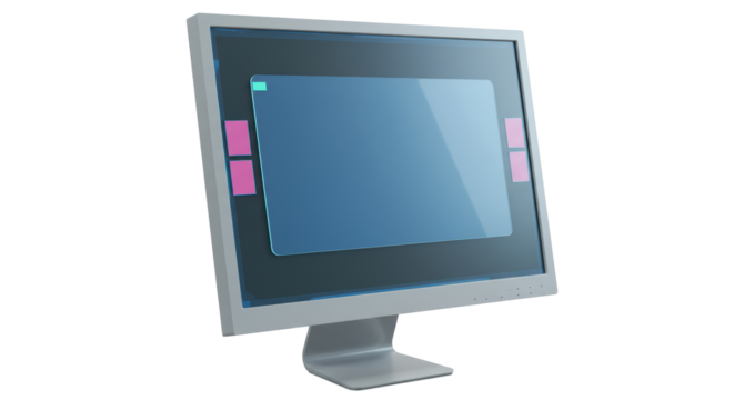 Isolated Graphic Design Display