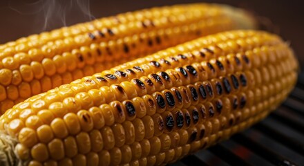 Grilled corn on the cob