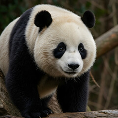 Fototapeta premium Adorable Giant Panda Close Up Wildlife Photography