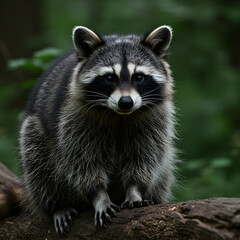 A Majestic Raccoon in its Natural Habitat