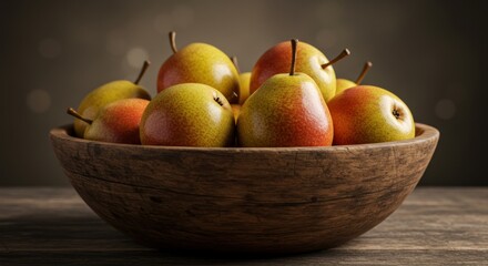 pears in a bowl