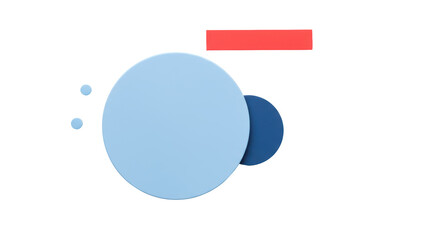 Isolated Abstract Geometric Shapes