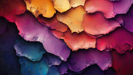Obraz premium Displaying a variety of colors and textures to create a visually captivating and dynamic scene