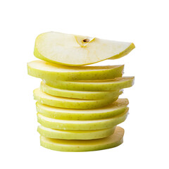 Stack of sliced Water Apple png