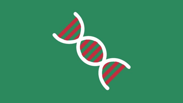 DNA Double Helix animated Icon | Medical Symbol | Animated DNA Structure | Molecular Biology | DNA Helix symbol