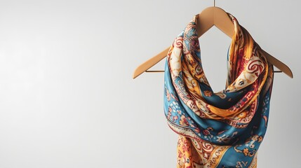 Scarf mockup on hanger