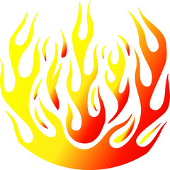 Tribal hotrod muscle car flame. Can be used as decal, sticker or tattoos too vector