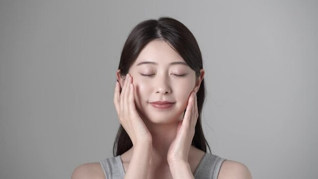 女性　ビューティー　スキンケア