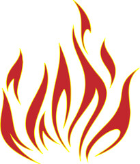 Tribal hotrod muscle car flame. Can be used as decal, sticker or tattoos too vector