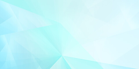 Abstract Light Blue Geometric Background with Gradient and Polygonal Shapes