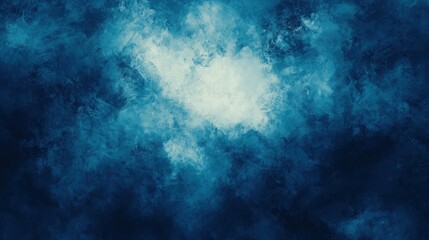 Fototapeta premium Textured blue and white abstract background digital painting design element