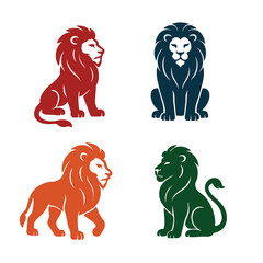 vector illustration of a lion