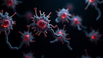 Viral Elegance: The Microscopic Dance of Pathogens