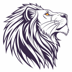 Fototapeta premium lion head vector illustration