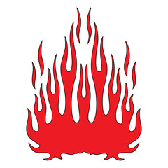 Tribal hotrod muscle car flame. Can be used as decal, sticker or tattoos too vector