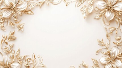 Elegant floral frame