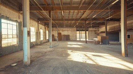 Empty industrial interior