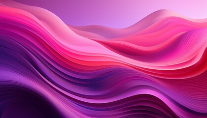 vibrant pink and purple gradient background with soft waves of curved shapes