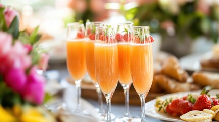 Festive brunch cocktails