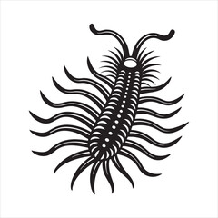 caecilia tentaculata  vector art illustration