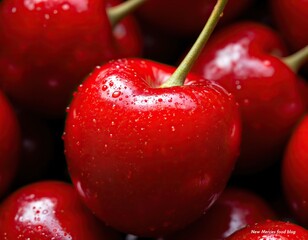 red cherries close up