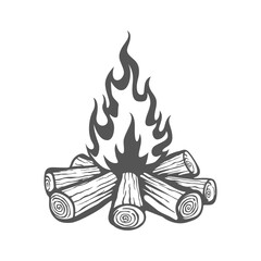 Campfire svg, Campfire silhouette, Bonfire svg, Campfire svg, Camping fire svg, Bonfire silhouette, Campfire clipart, Campfire vector.