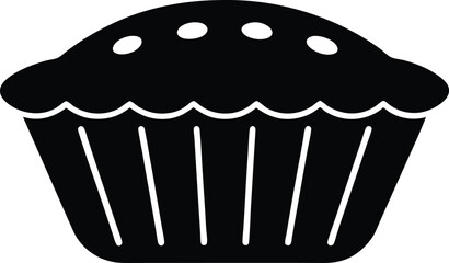 muffin tin vector icon.